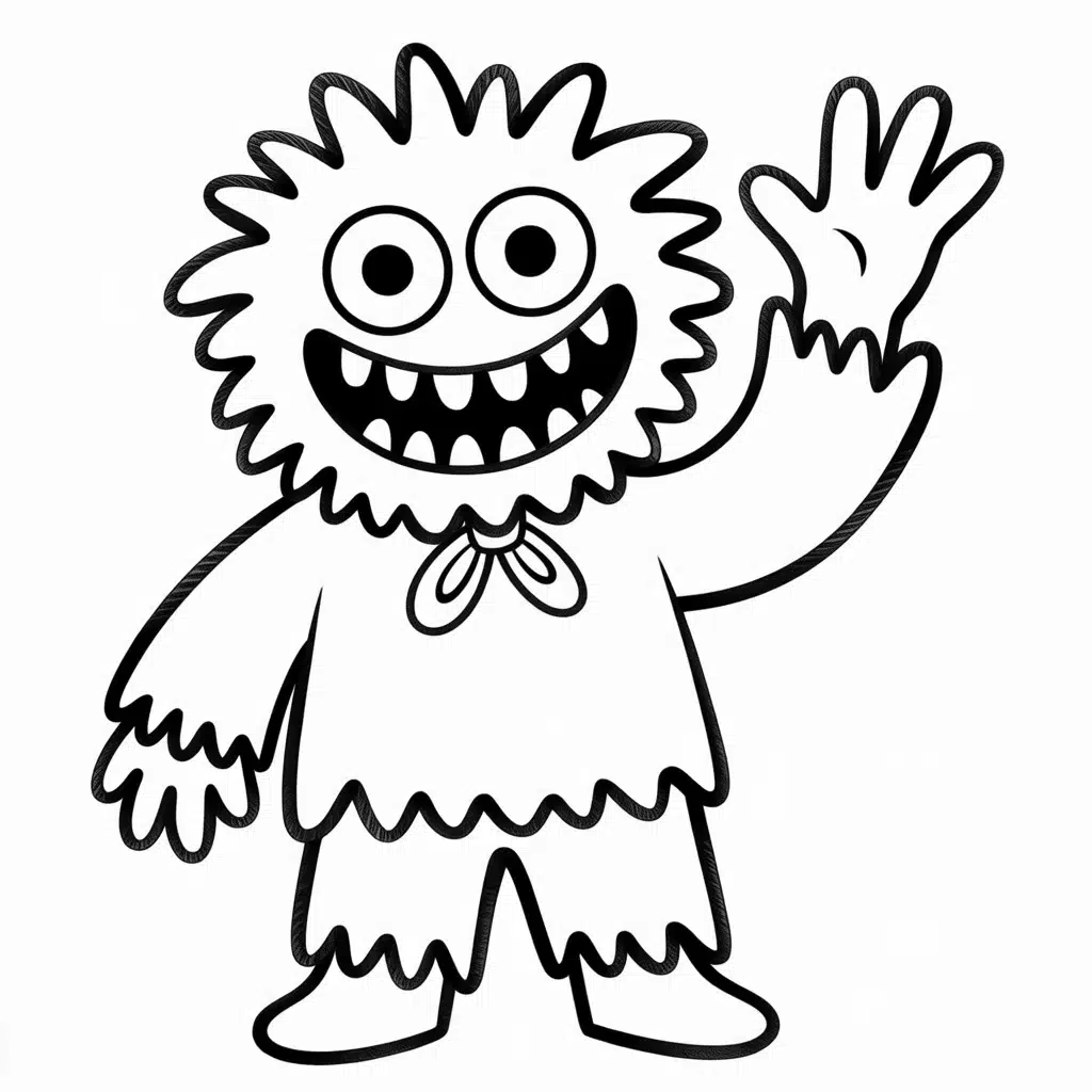 huggy wuggy front facing coloring sketch.jpg