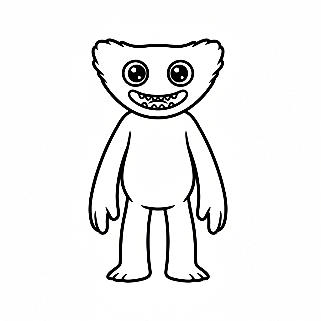 huggy wuggy simple pose