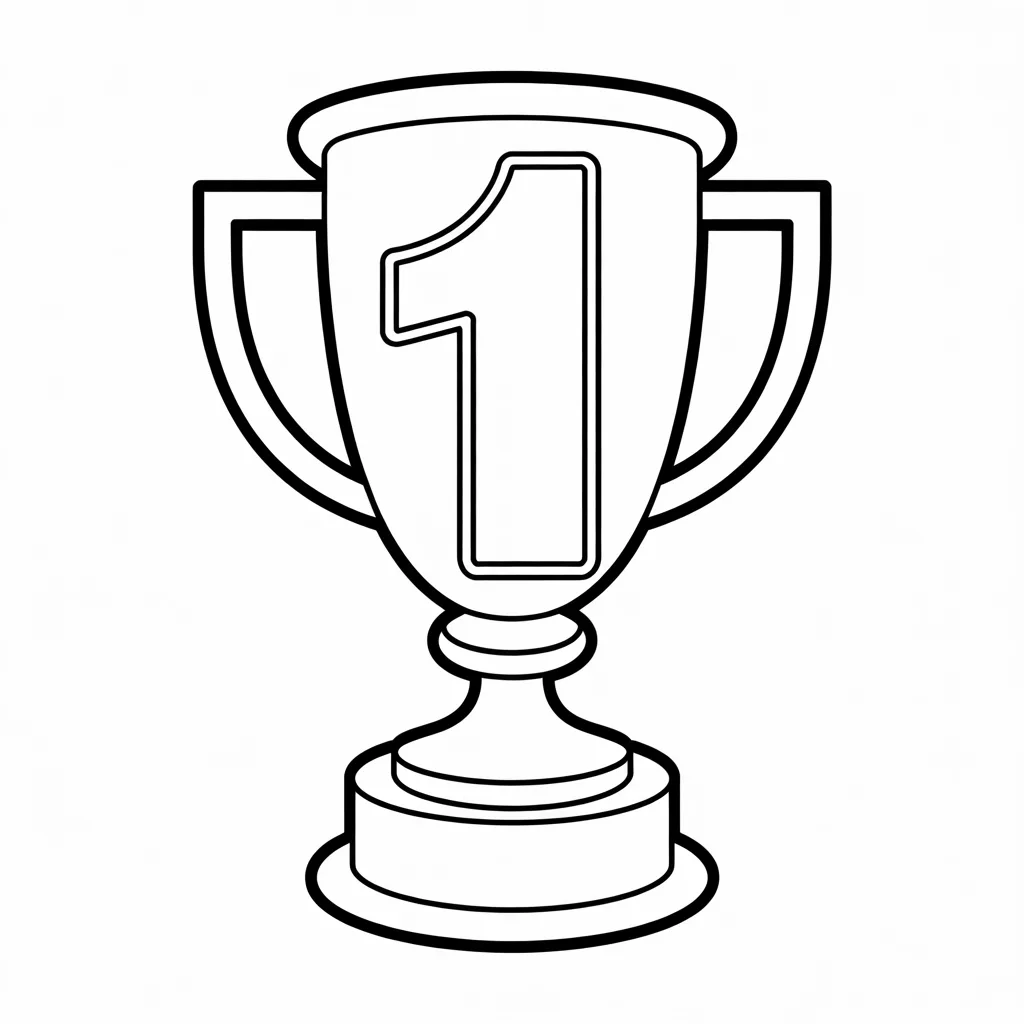 number one trophy sheet