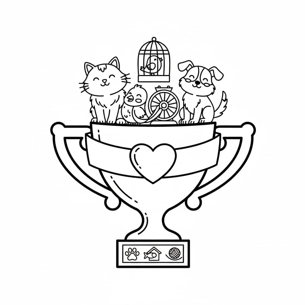 pet award trophy