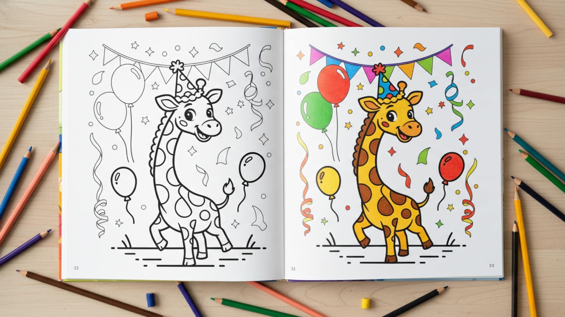 printable giraffe coloring pages