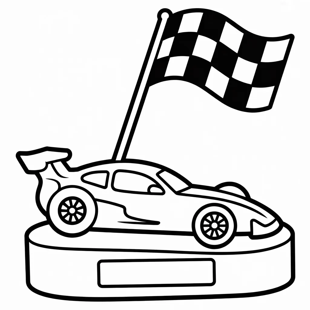 racing car trophy