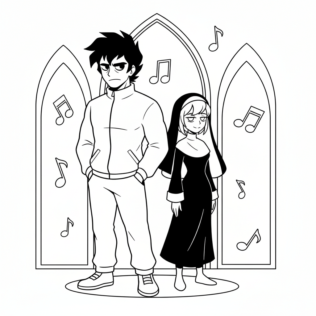 ruv and sarvente duo coloring page