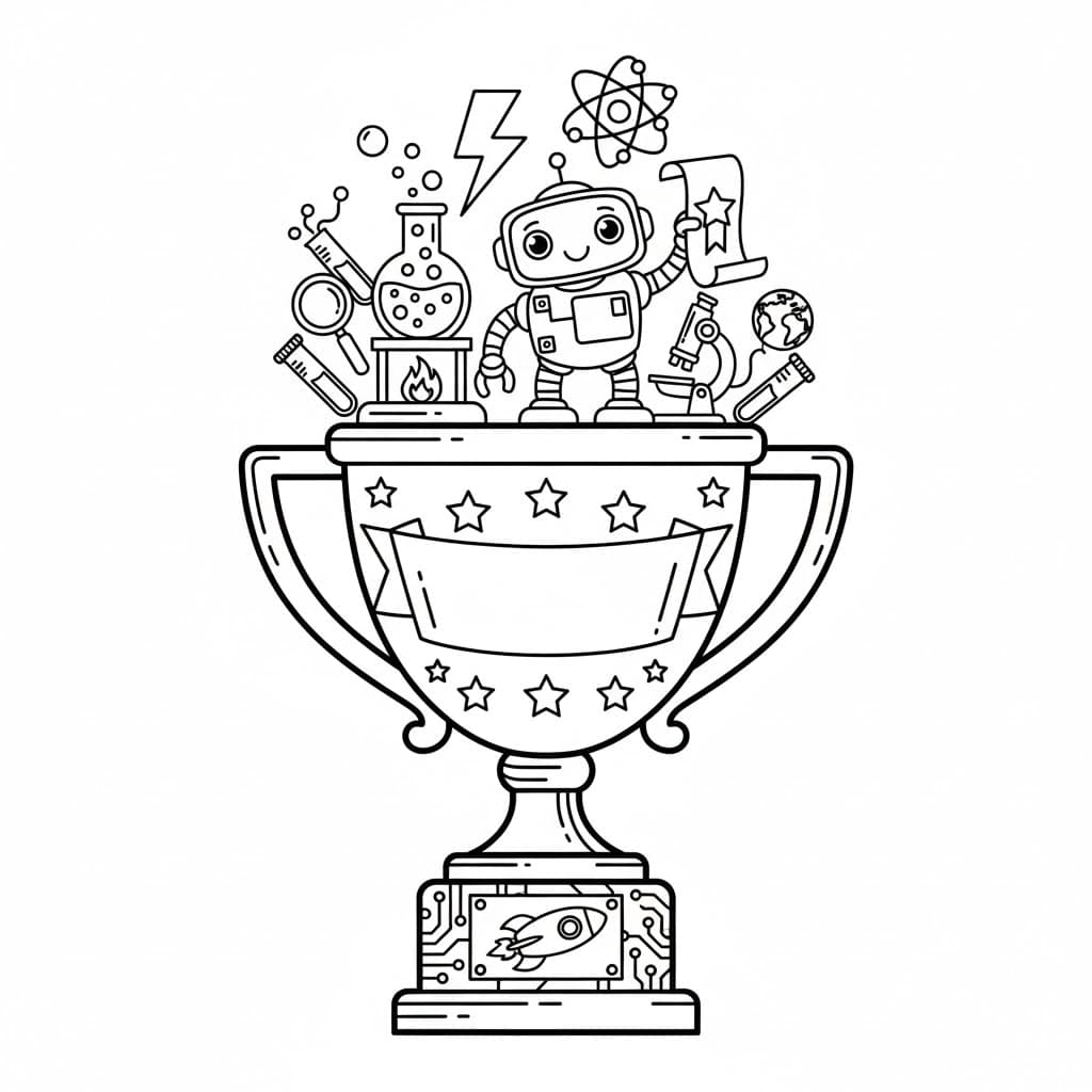 science fair winner trophy