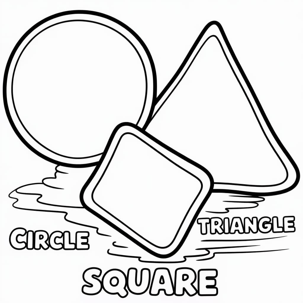 shapes coloring chart