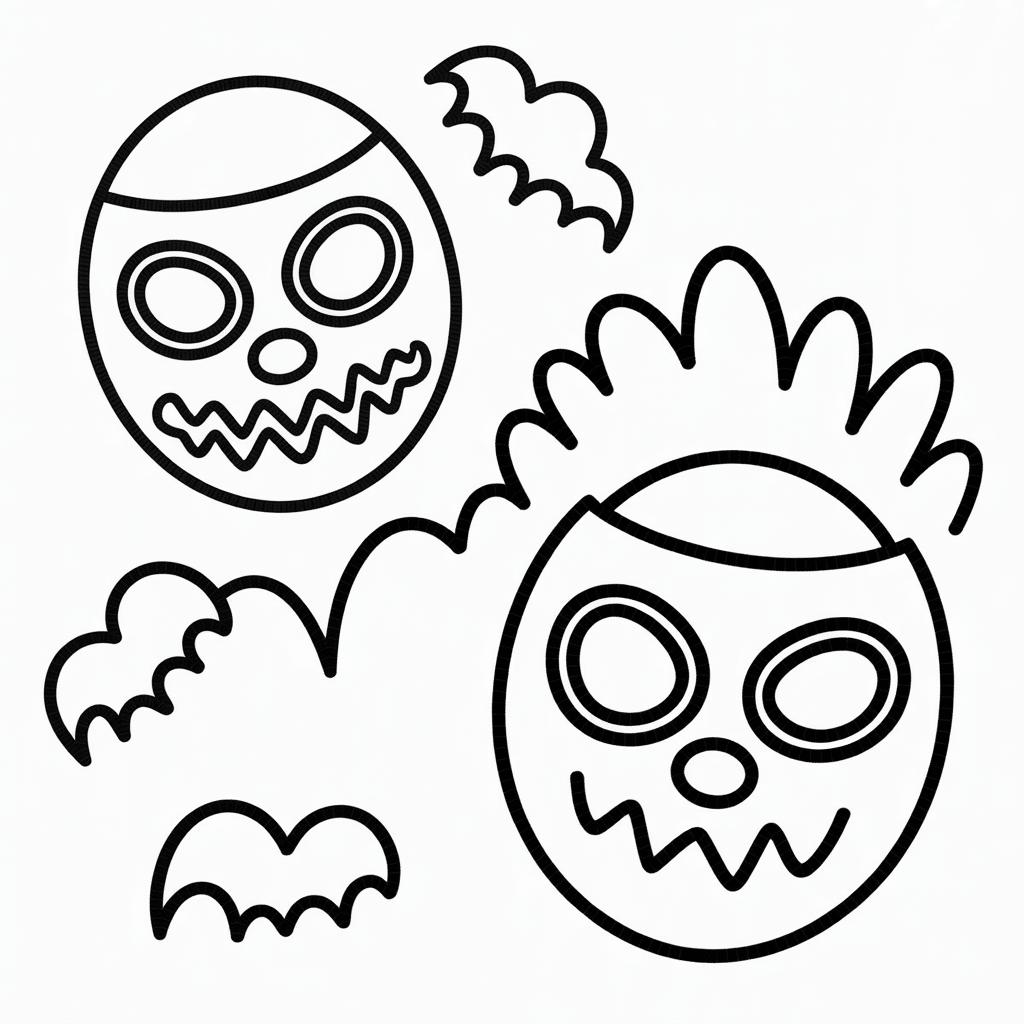 skid and pumps halloween mask page