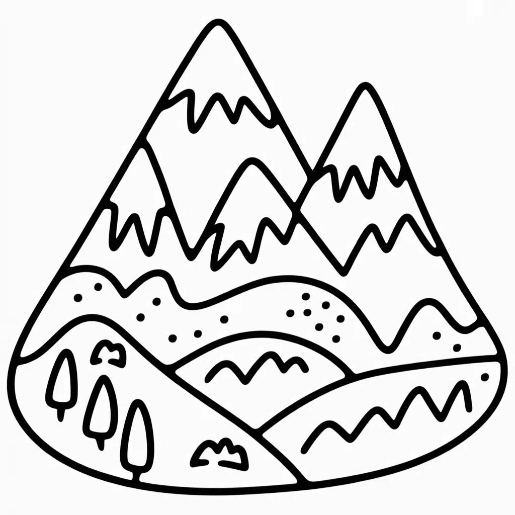 snowy mountain landscape