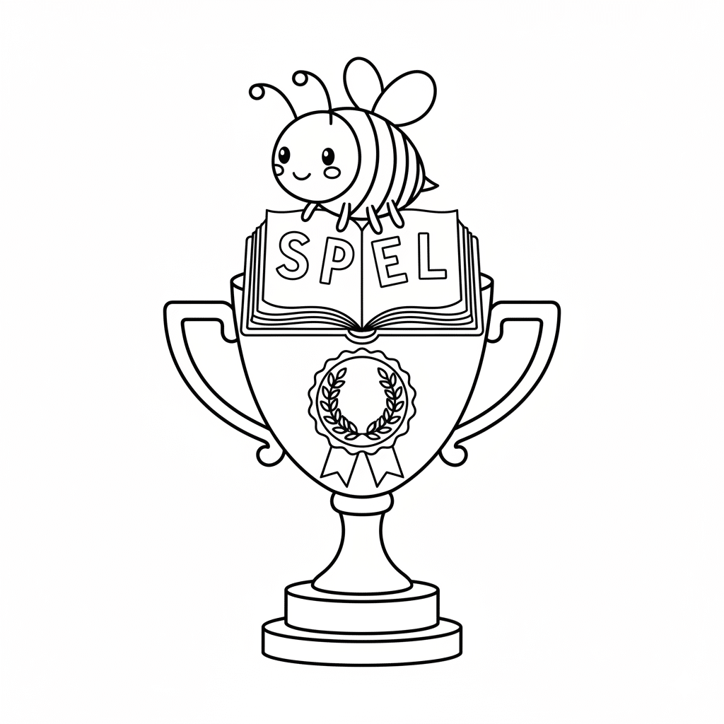 spelling bee winner trophy