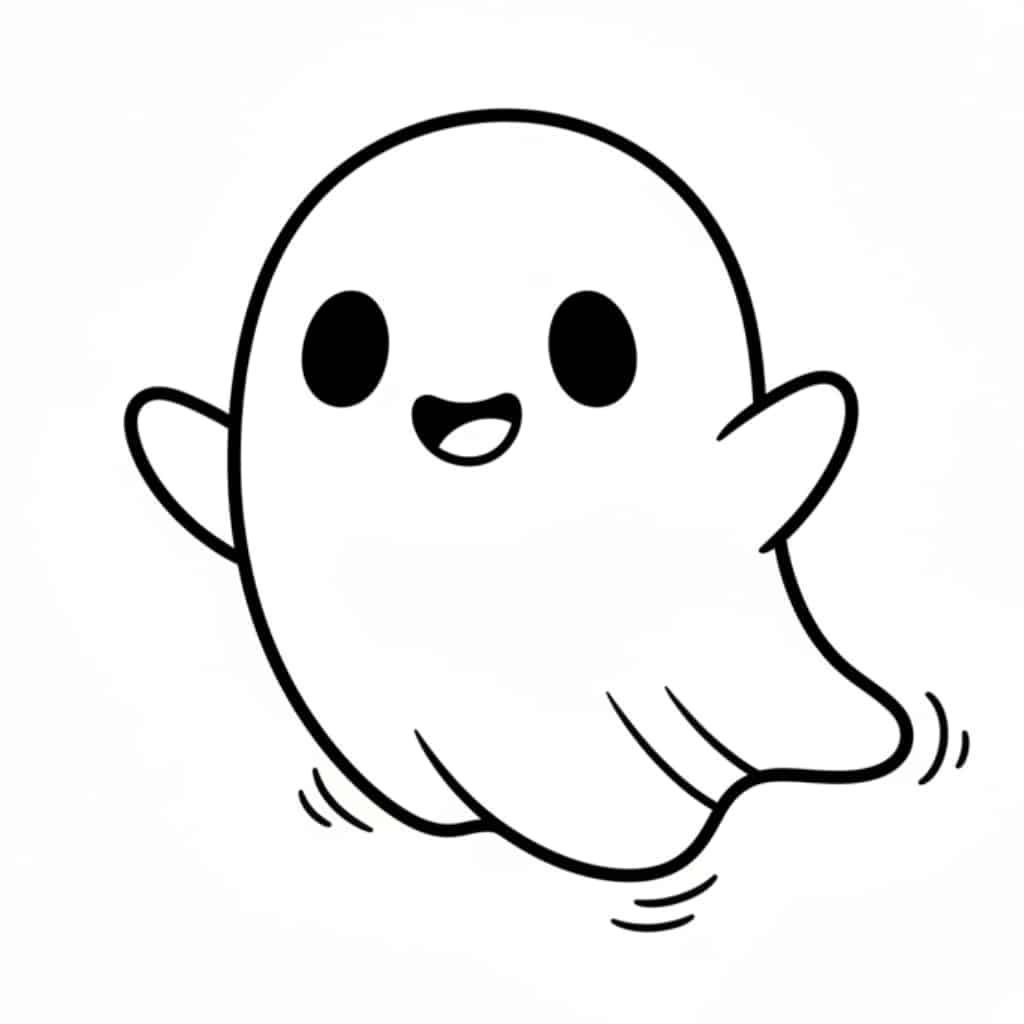 spooky cute ghost