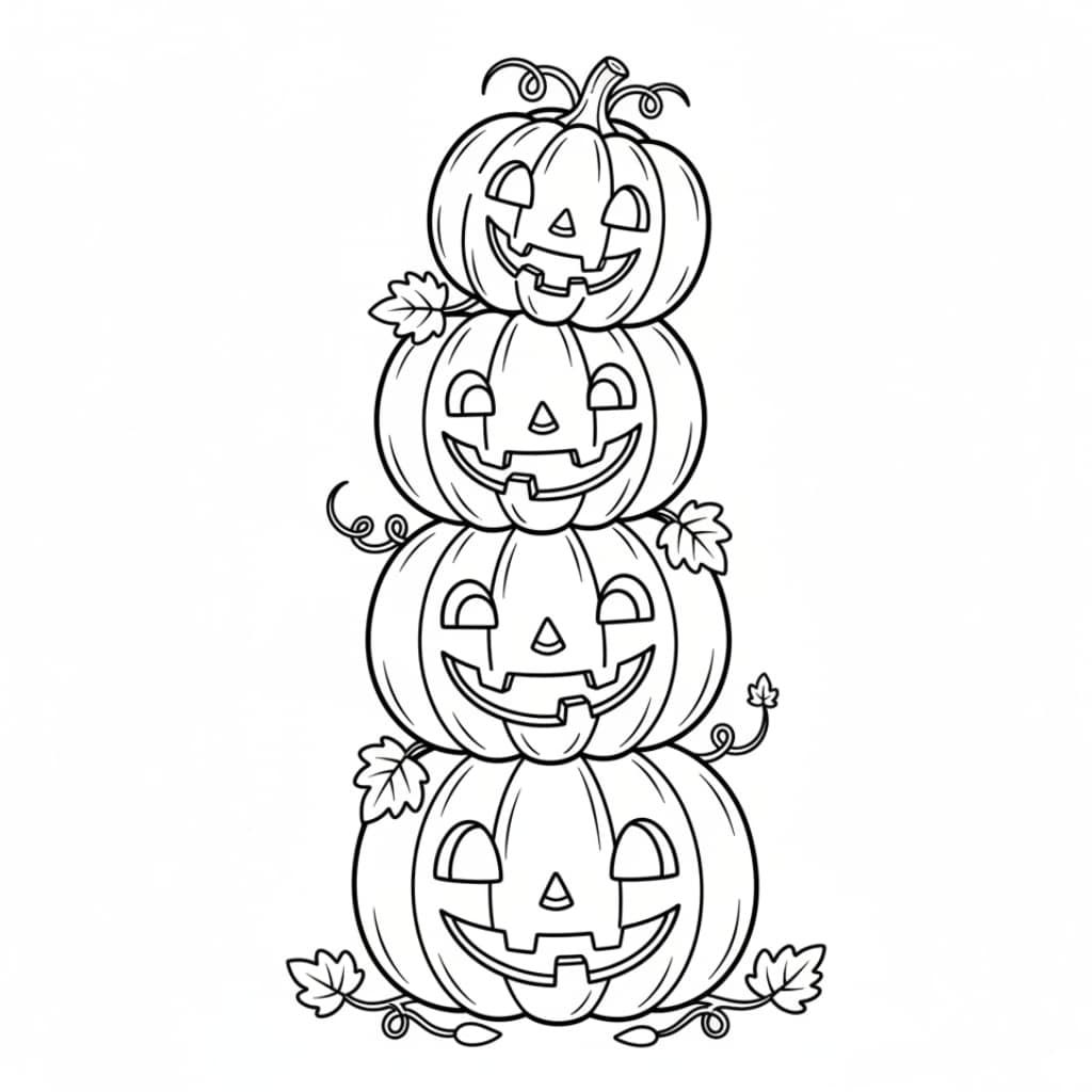 spooky pumpkin tower