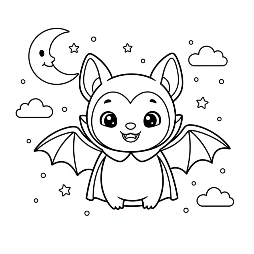 spooky vampire bat