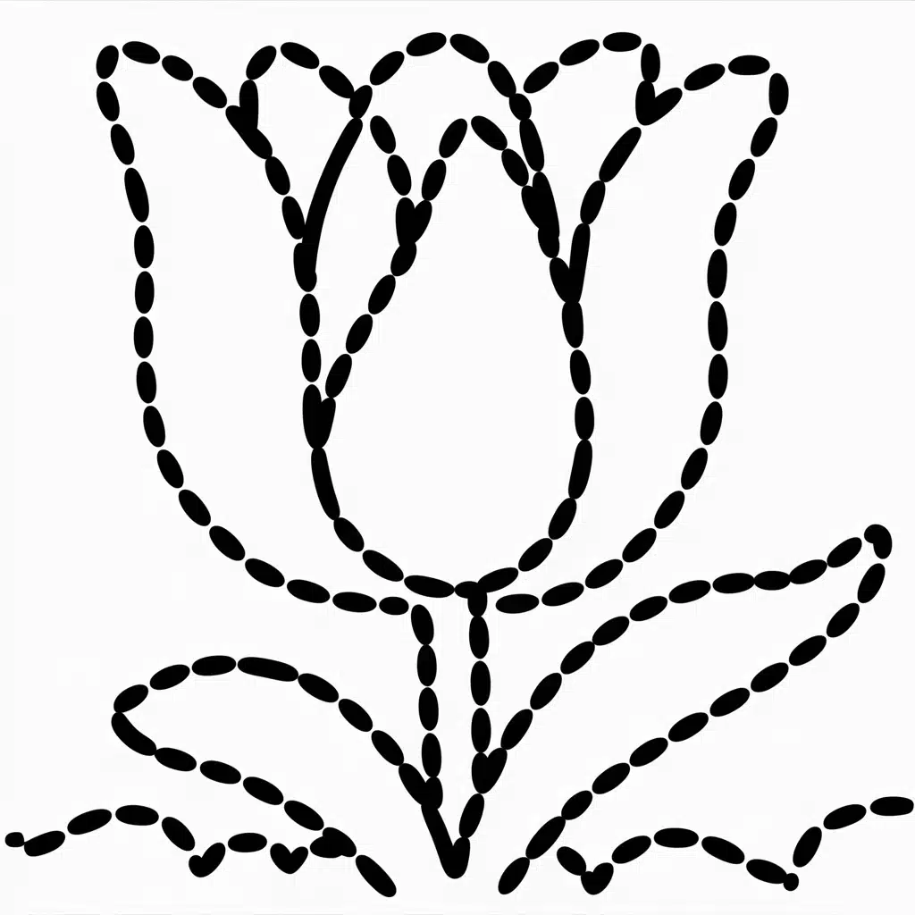 trace and color tulip