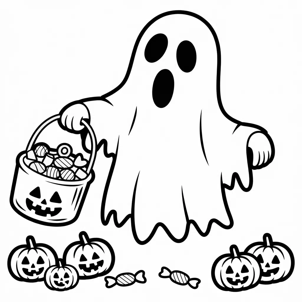 trick or treating ghost