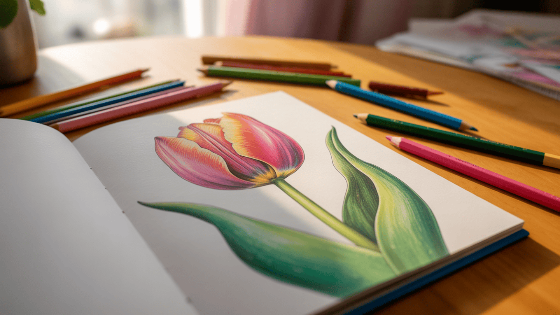 tulip coloring pages