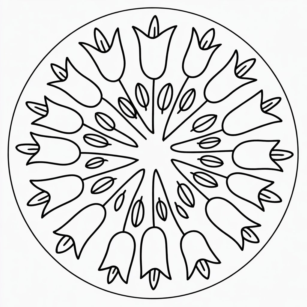 tulip mandala