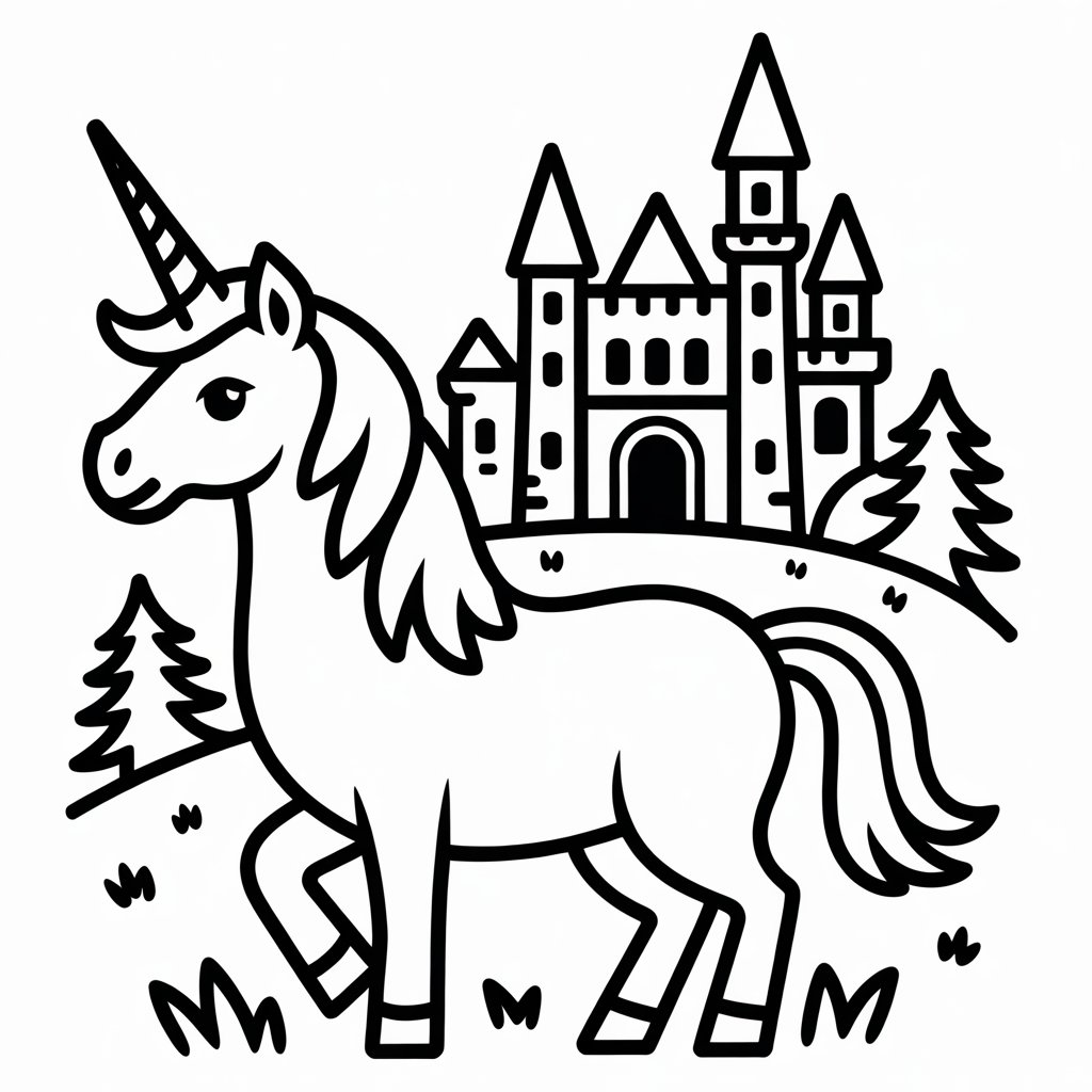 unicorn and castle