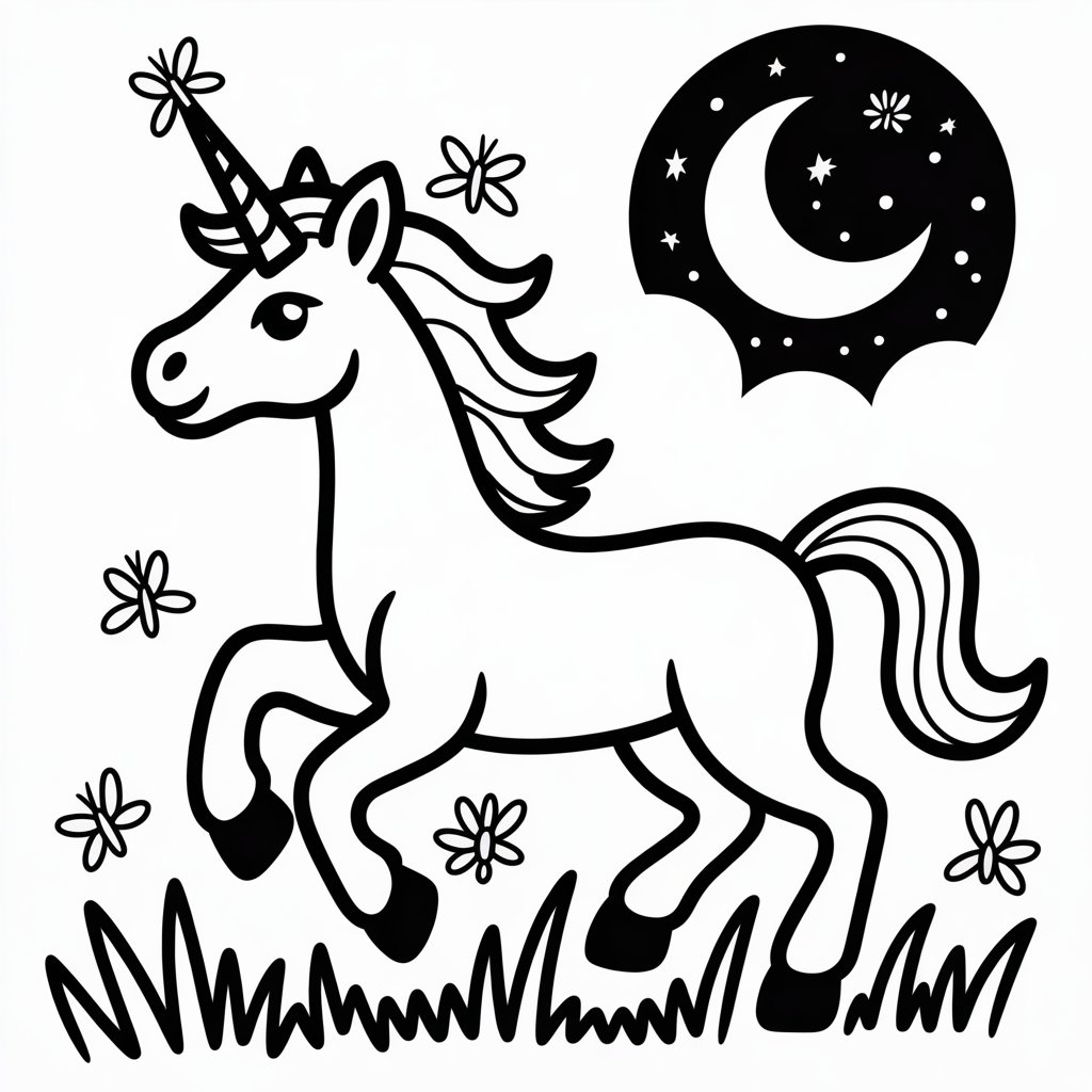 unicorn and fireflies