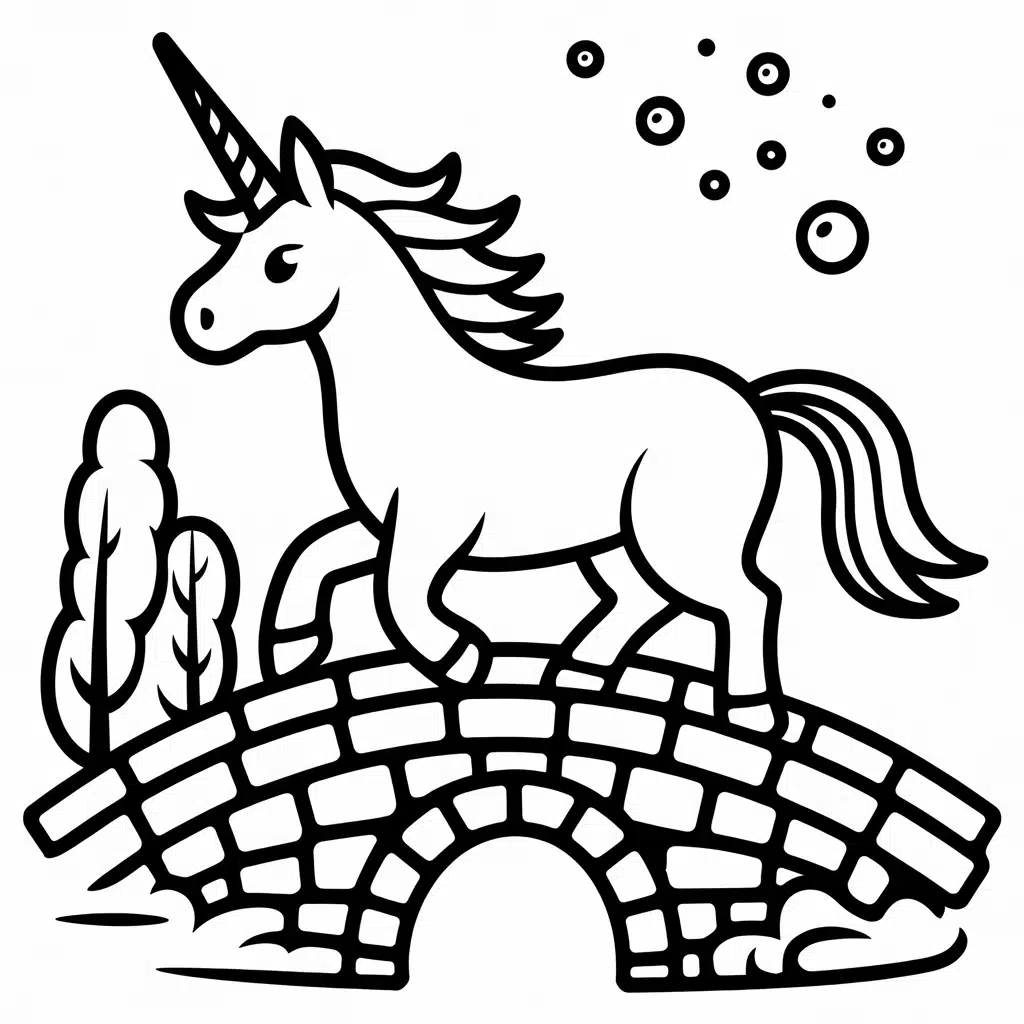 unicorn and rainbow bridge