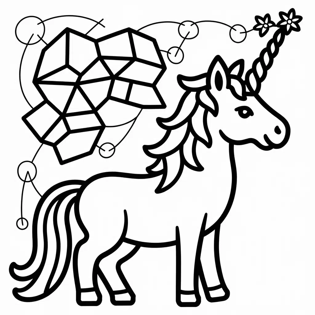 unicorn and stained glass