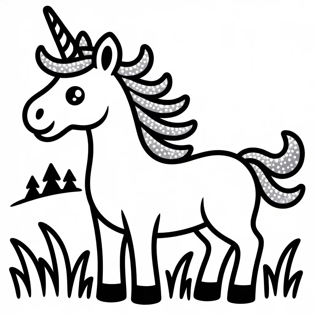 unicorn with sparkling tail