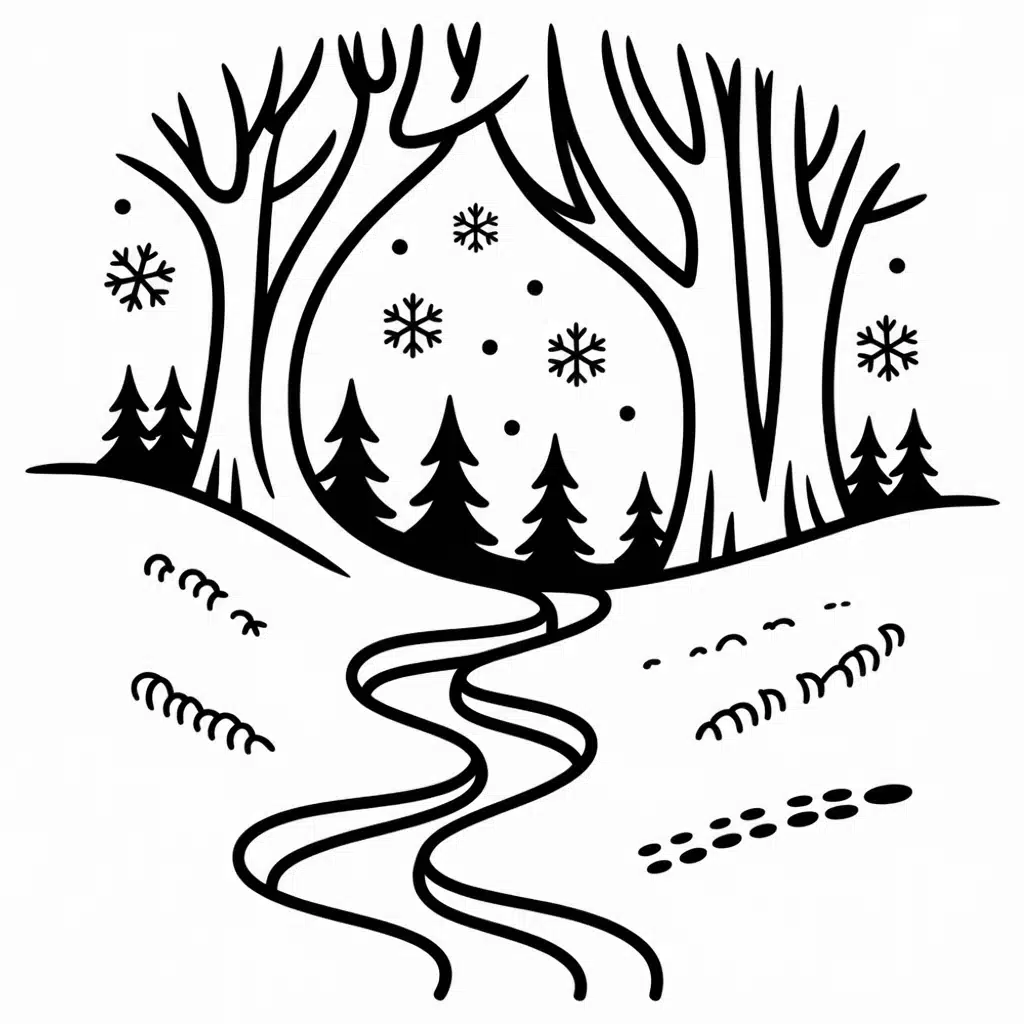 winter holiday free snow scene