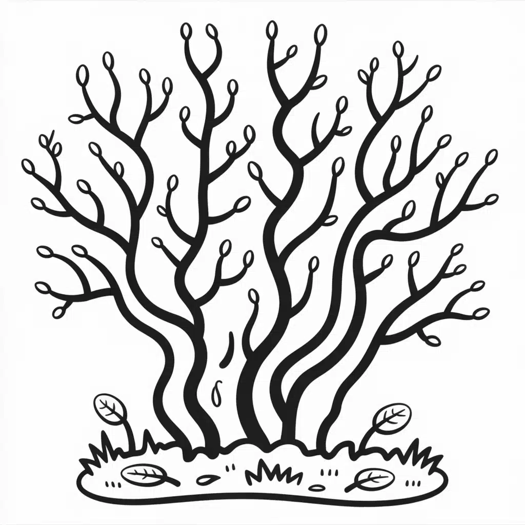 winter tree silhouettes