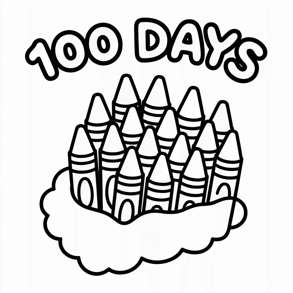 100-crayons