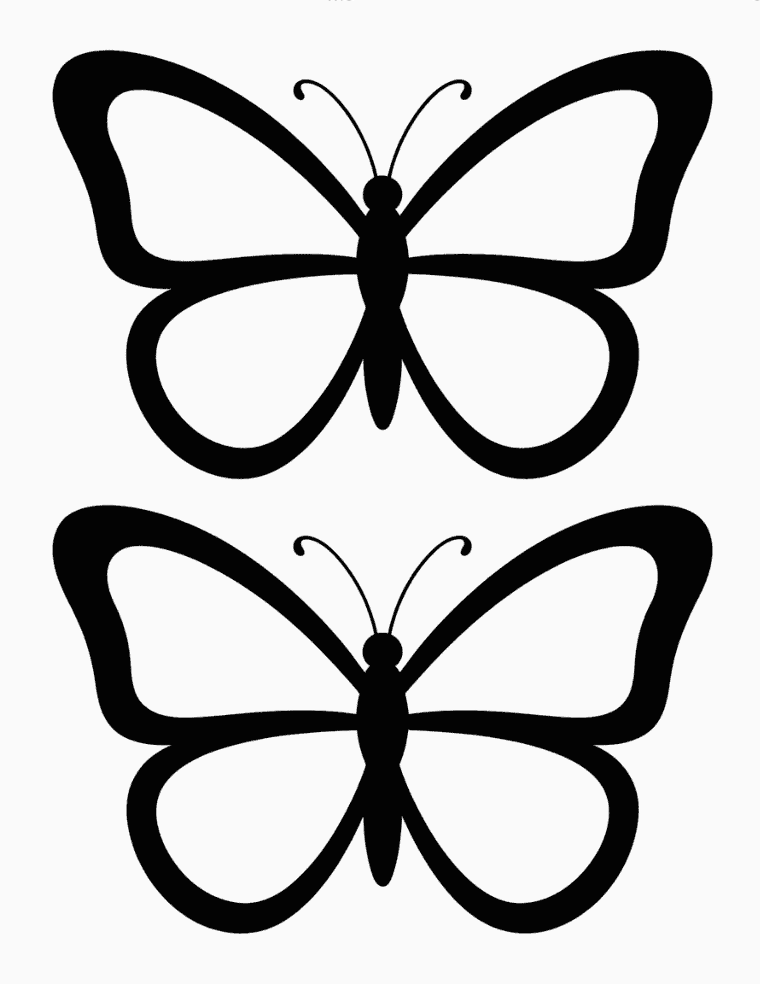 2-Medium-Simple-Butterfly-Outlines-Per-Page