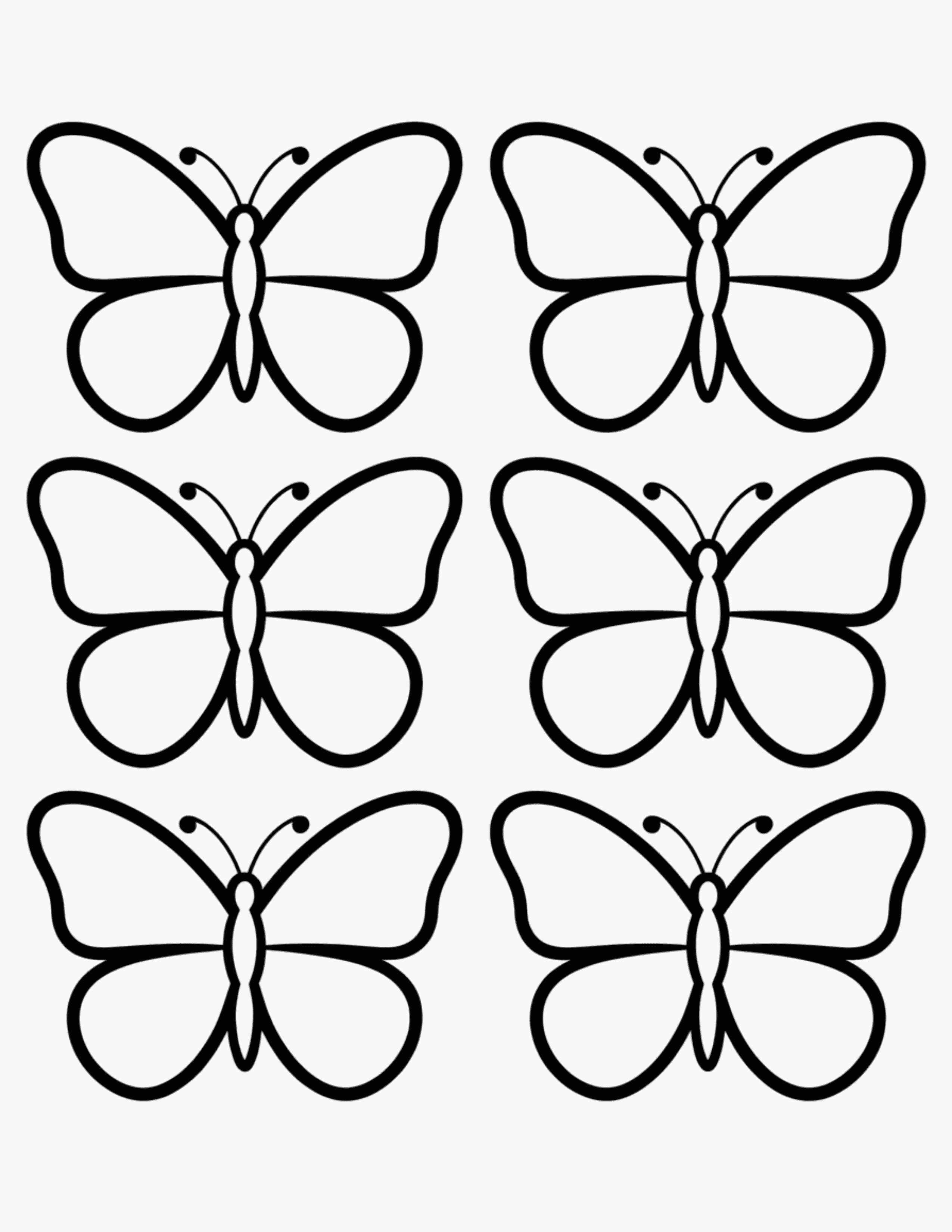 6-Small-Butterflies-With-Antennae-Per-Page