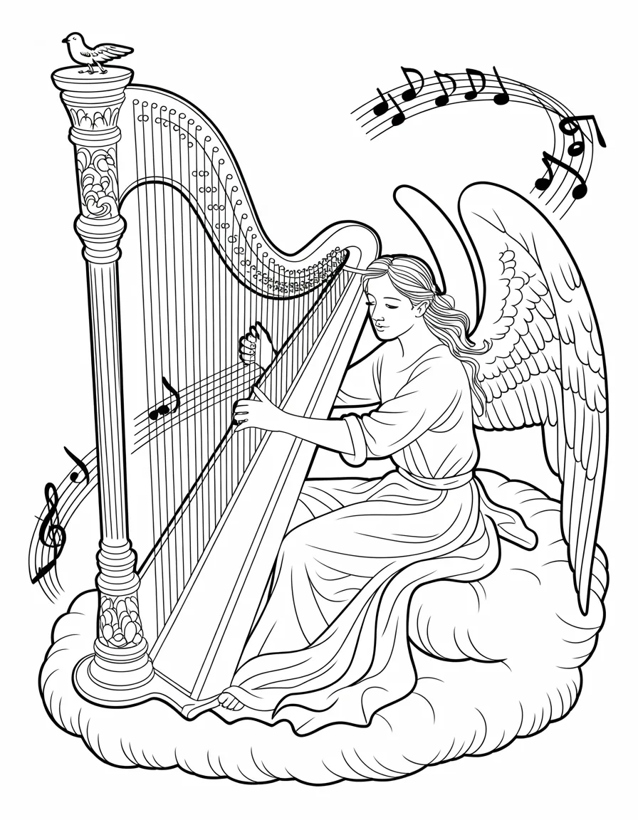 Angel-Playing-a-Harp