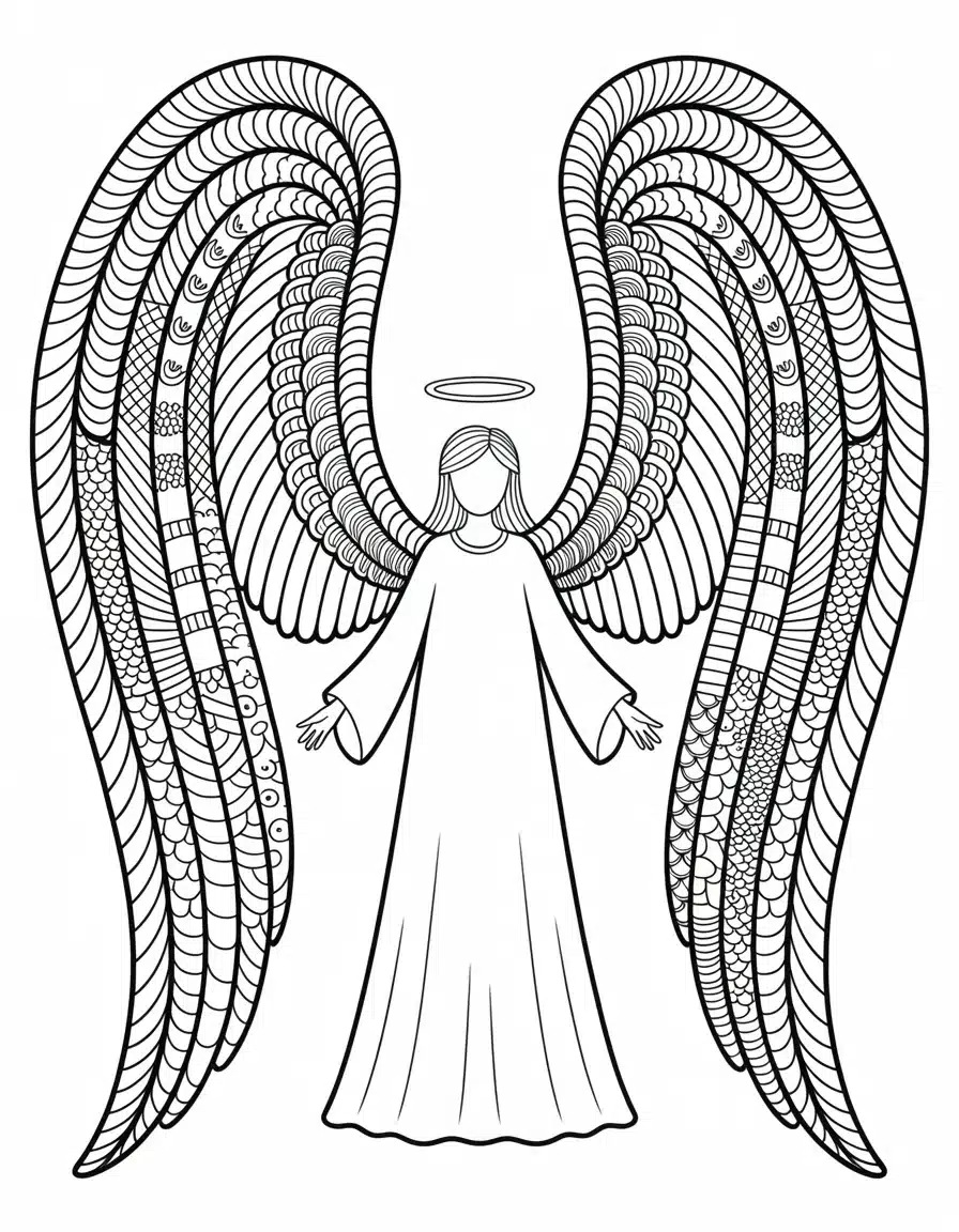Angel-With-Intricate-Feather-Pattern-Wings