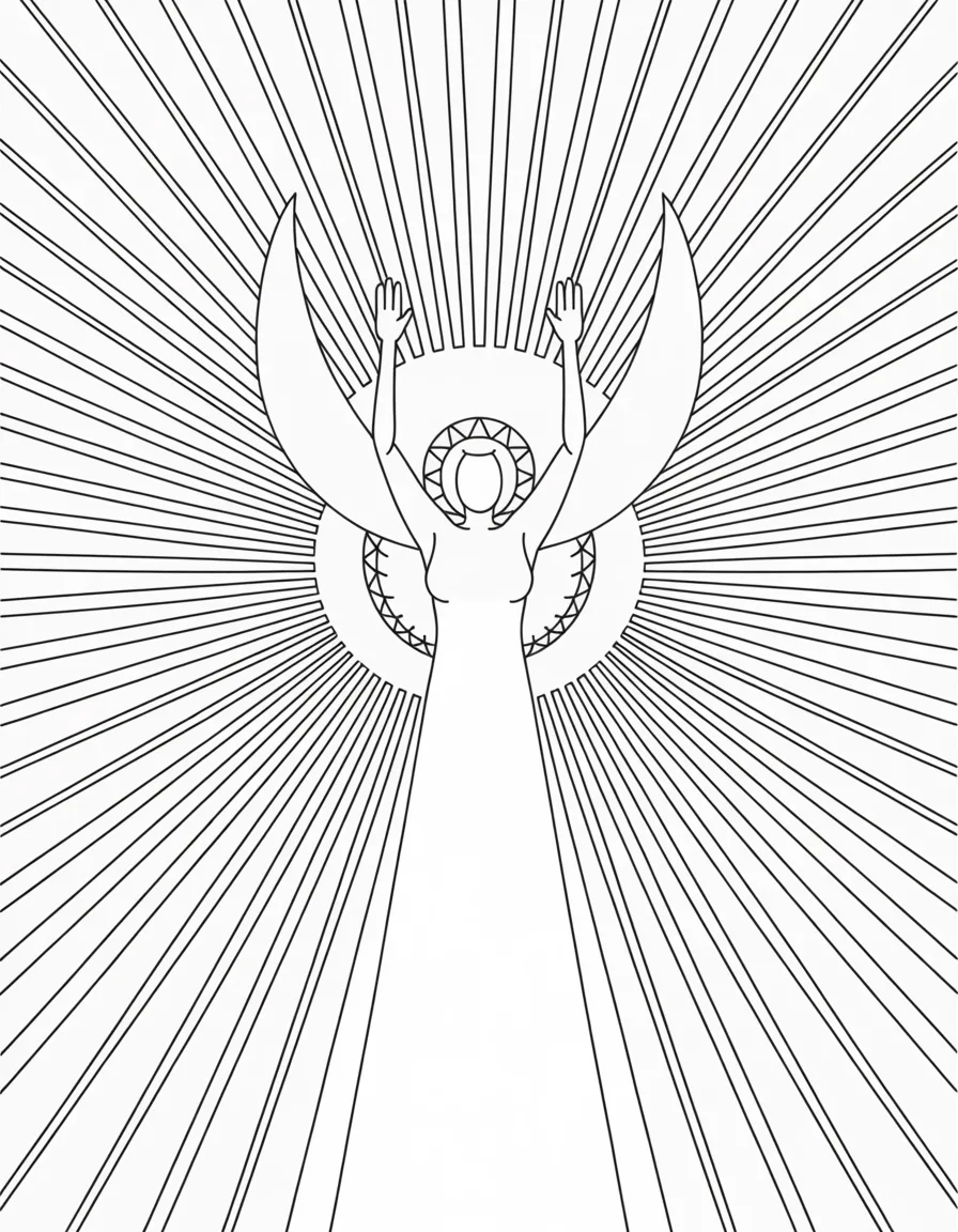 Angel-of-Light-With-Radiating-Beams