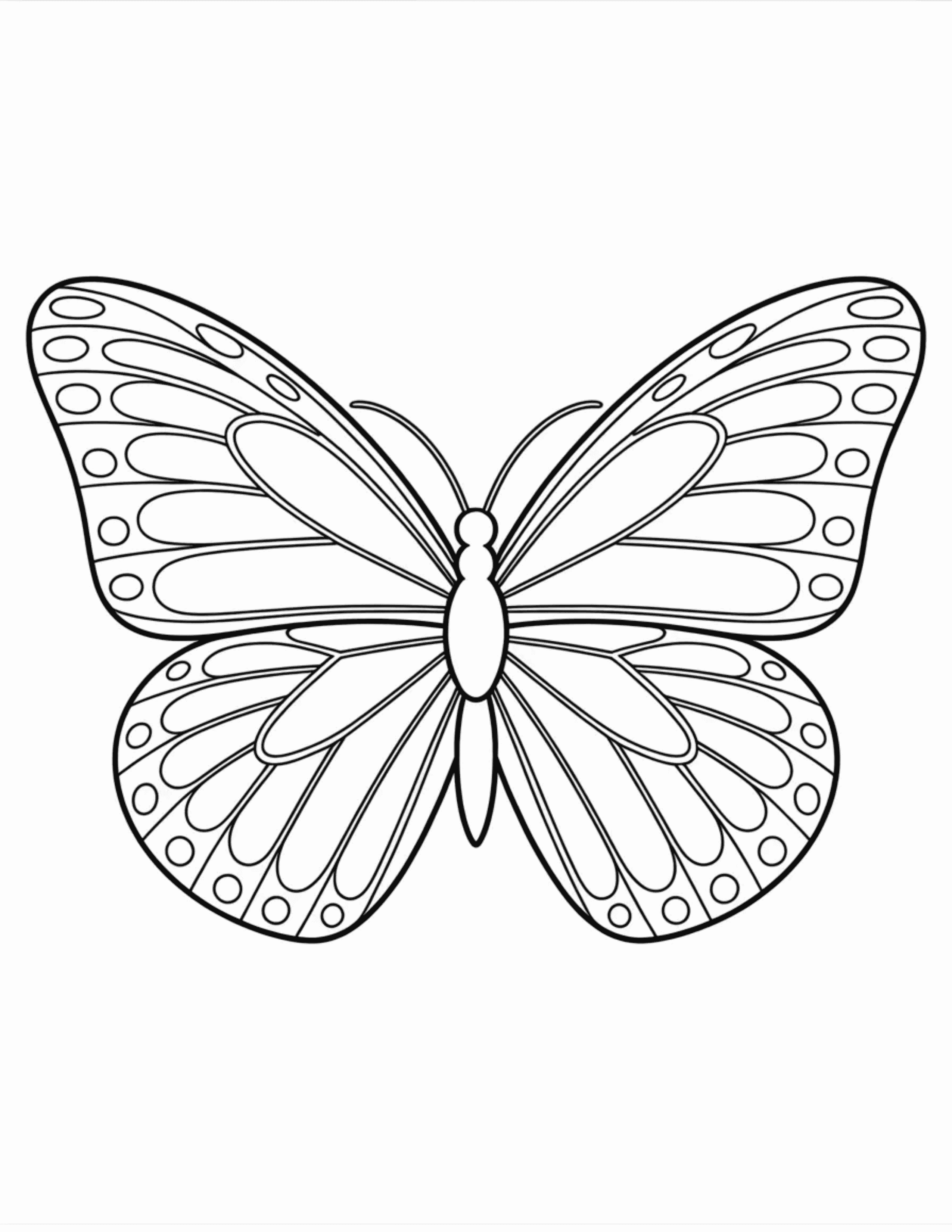 Butterfly-With-Realistic-Vein-and-Spot-Markings