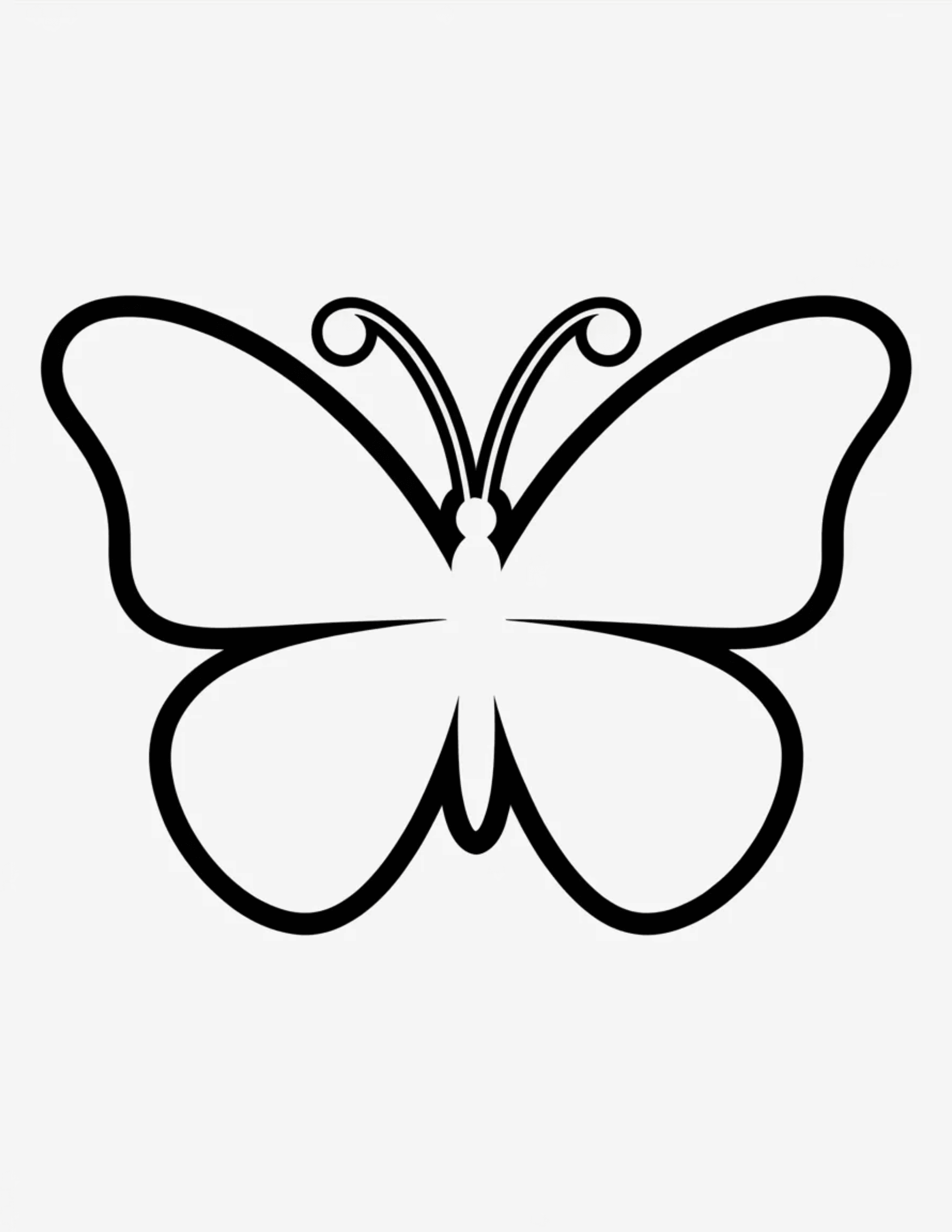 Classic-Butterfly-Outline-With-Antennae