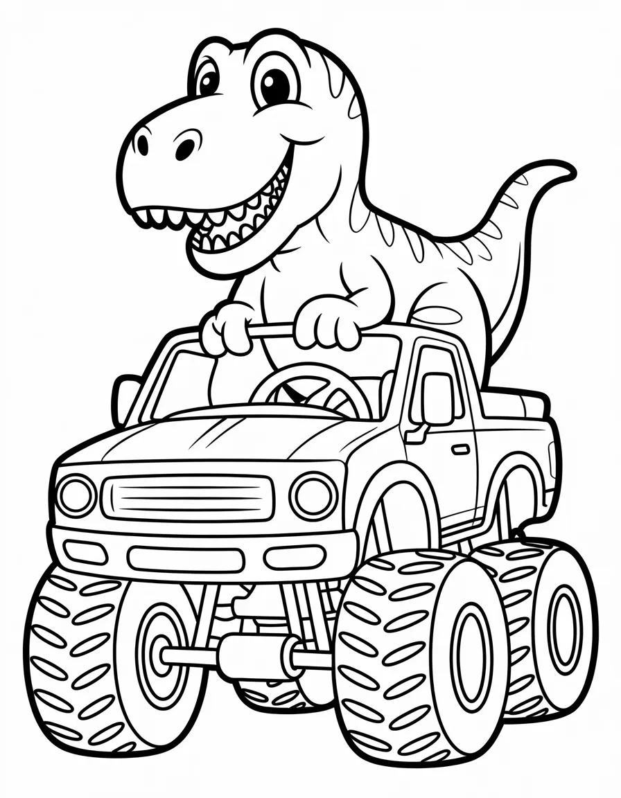 Dinosaur-driving-monster-truck