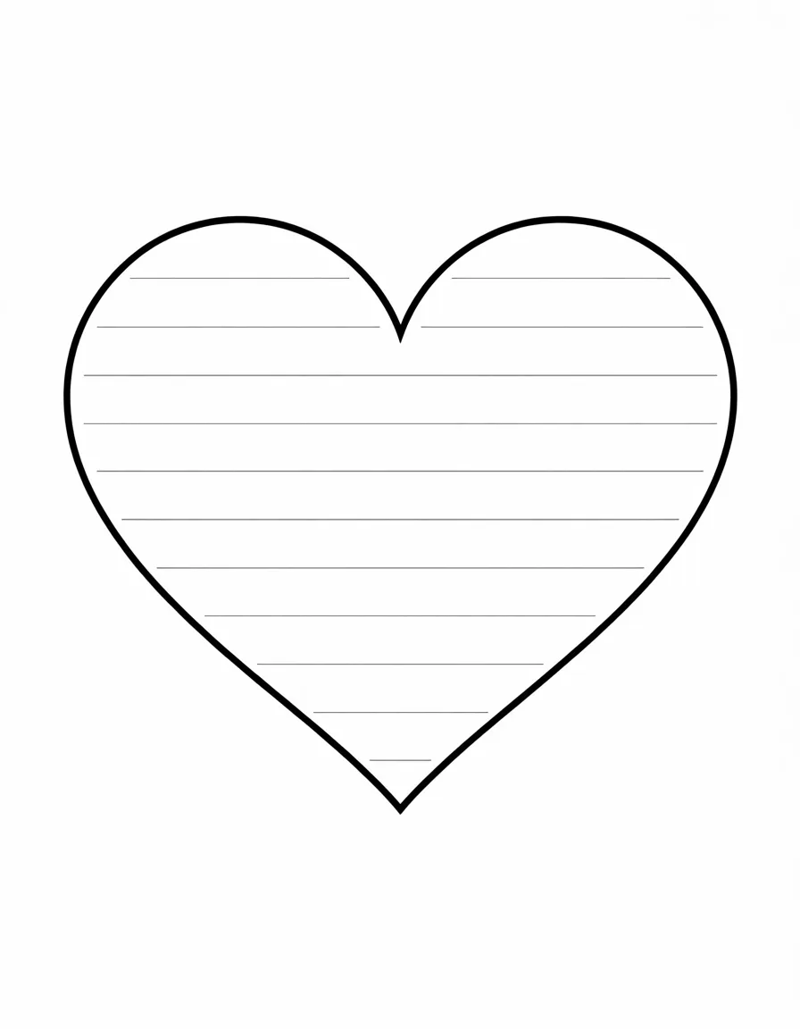 Full-Page-Heart-with-Horizontal-Writing-Lines