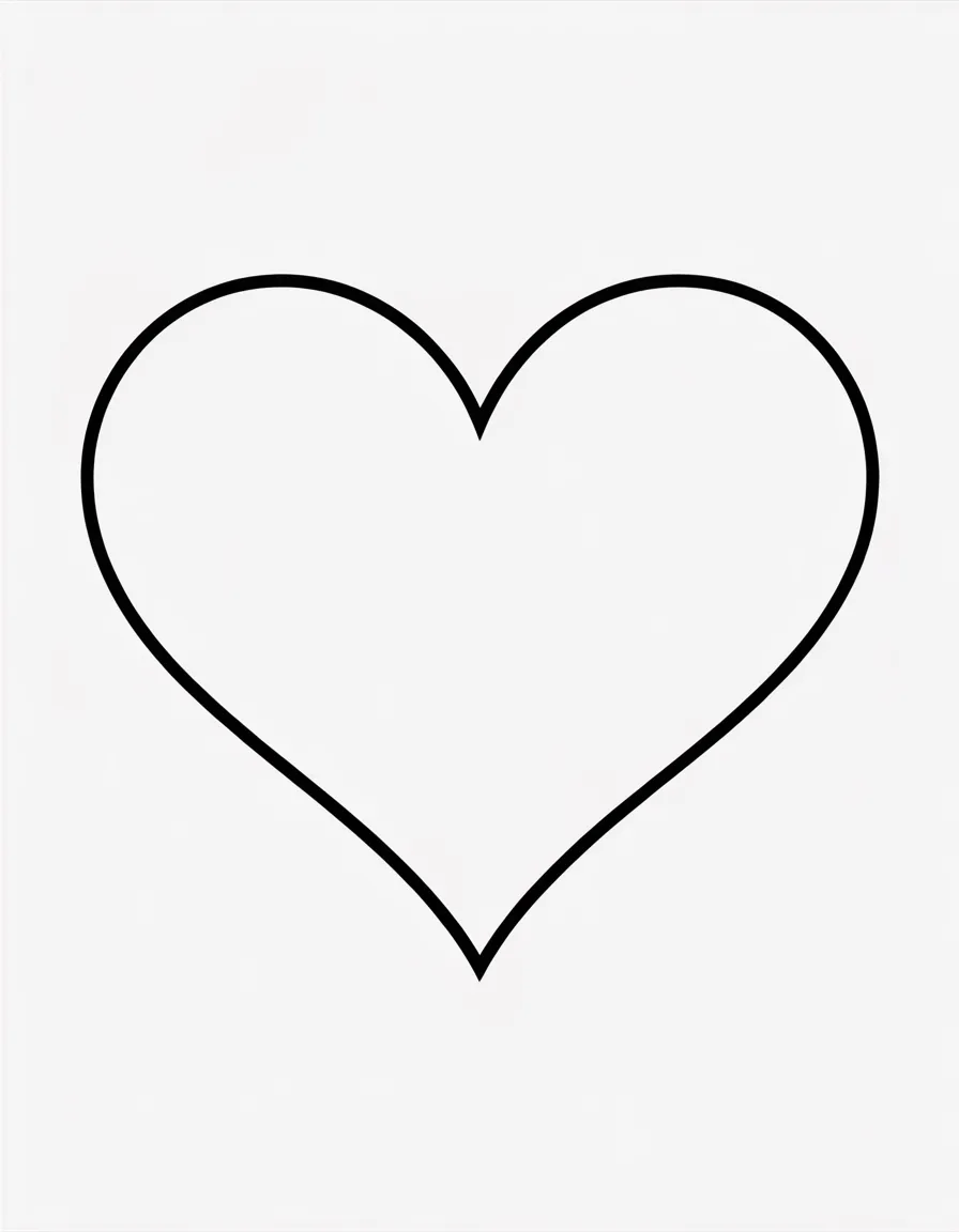 Full-page-heart-outline