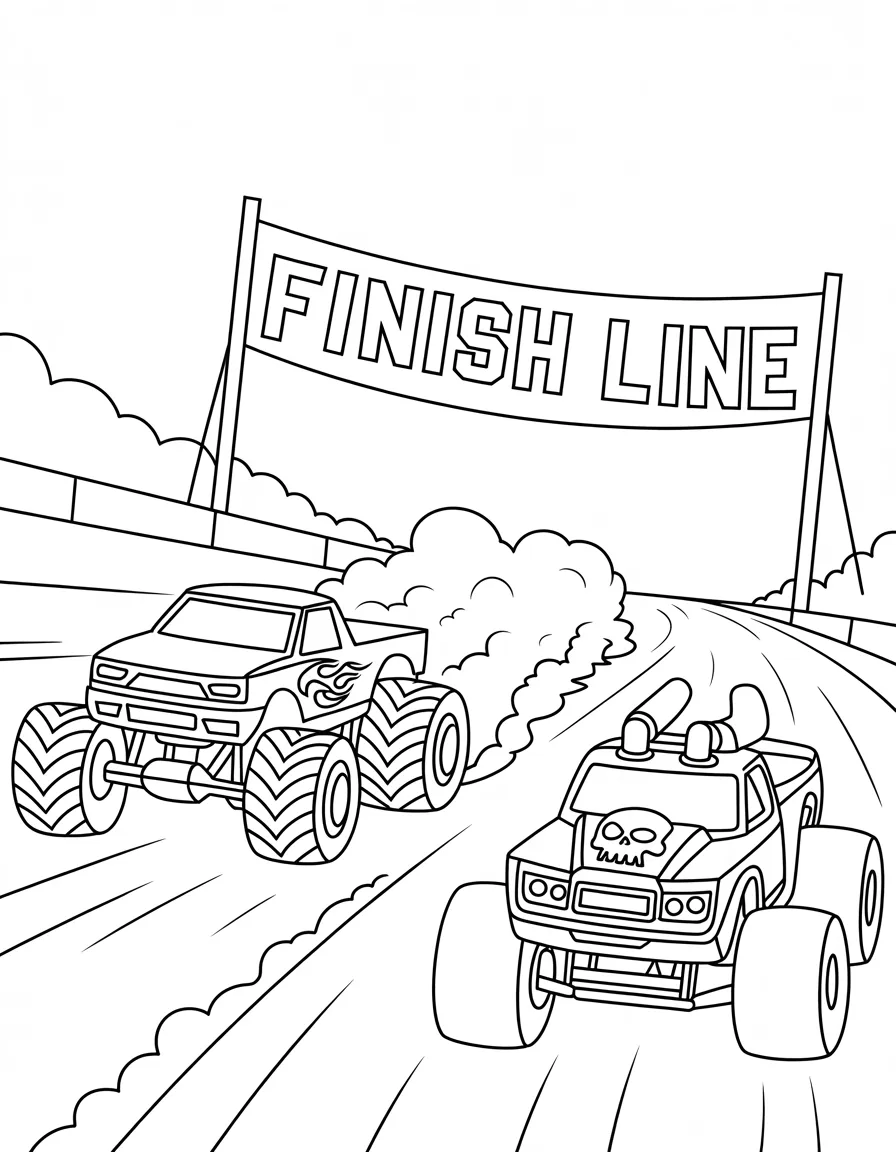 Hot-Wheels-monster-truck-racing-scene