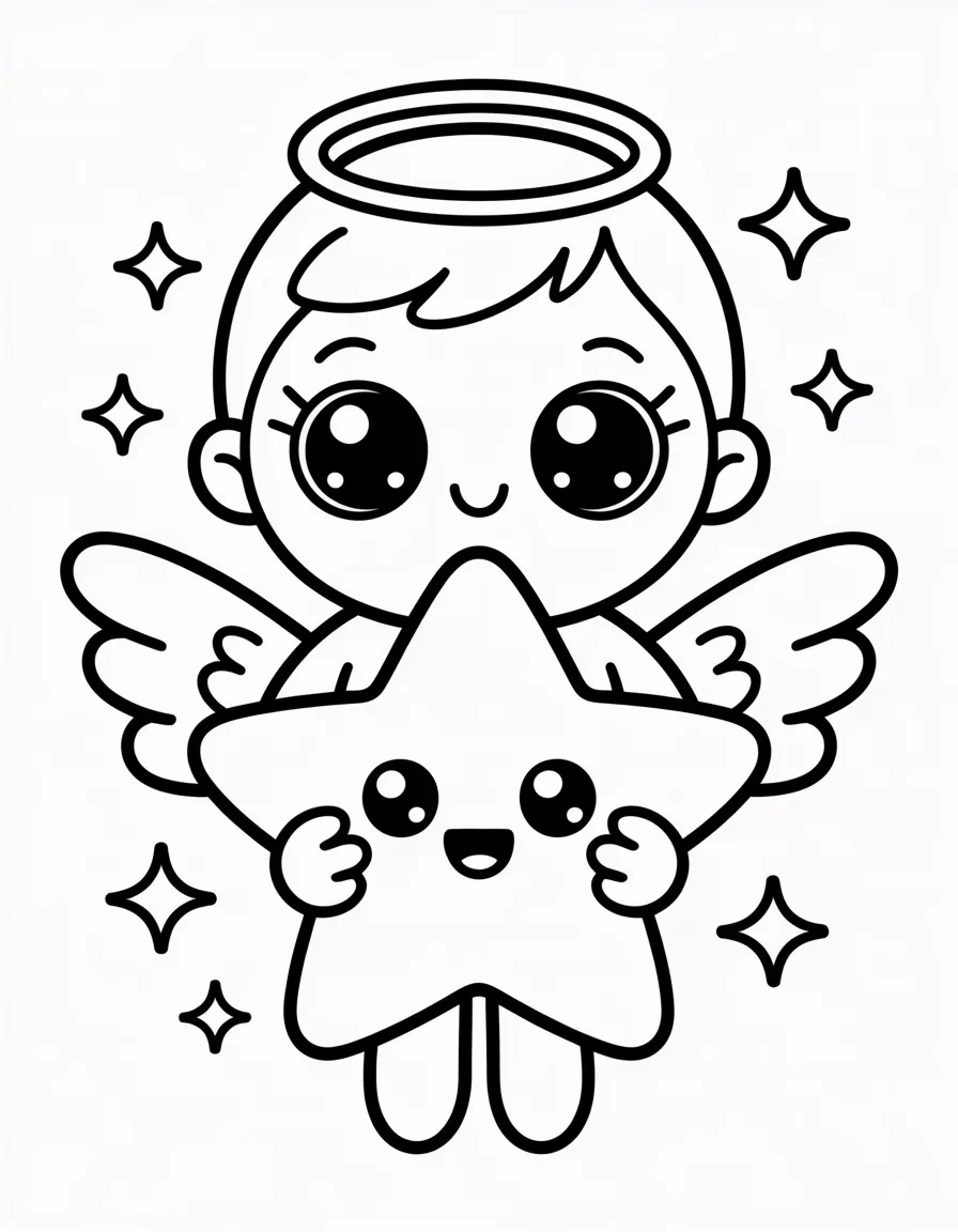 Kawaii-Angel-Holding-a-Star