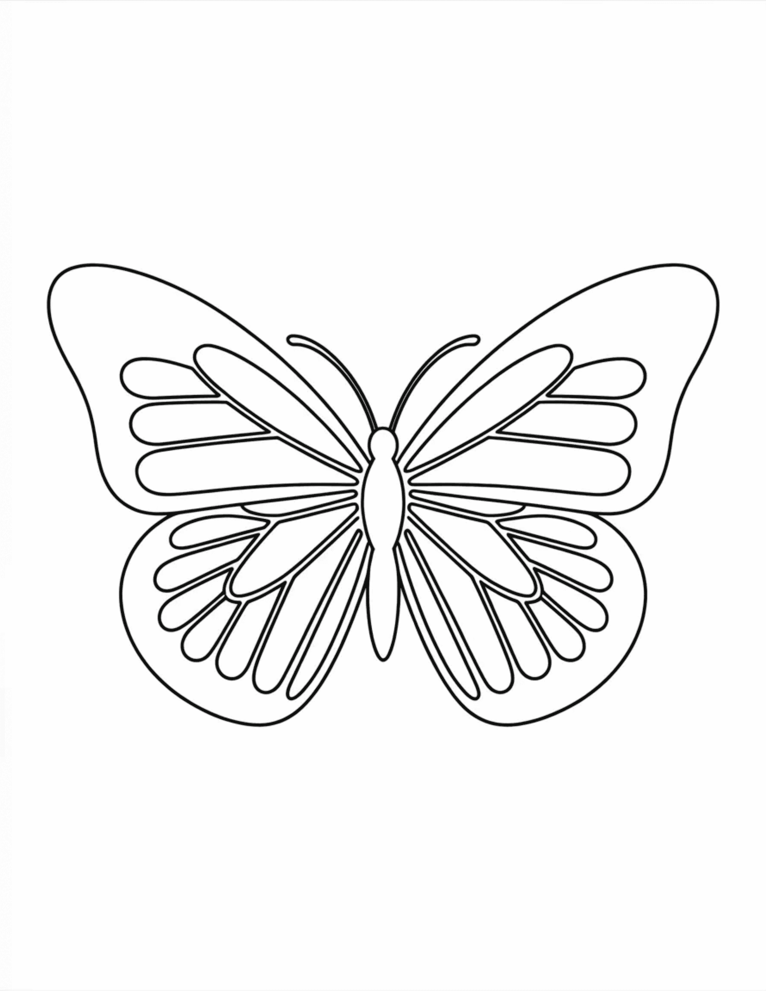 Monarch-Butterfly-Outline