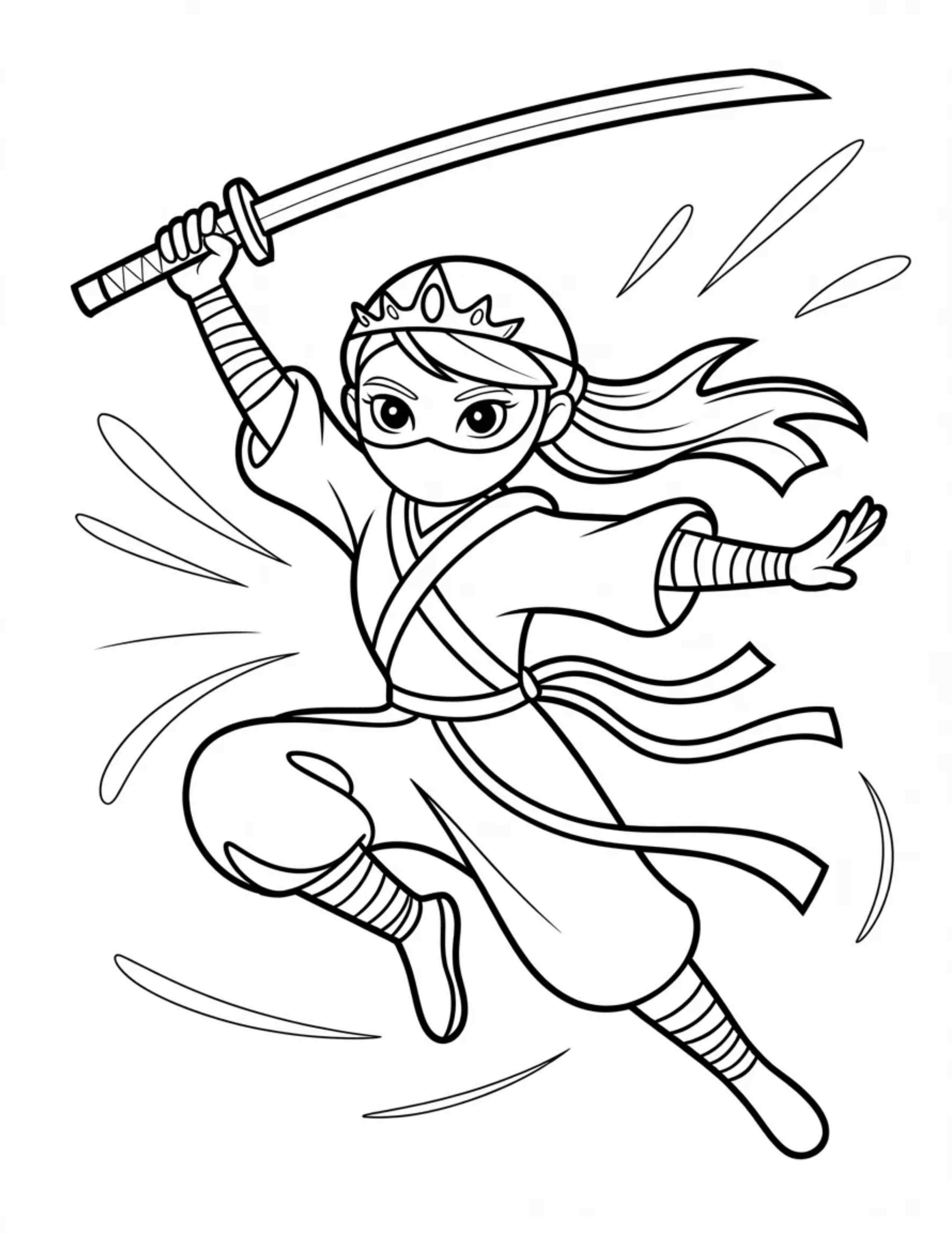 Ninja-princess-in-action-pose