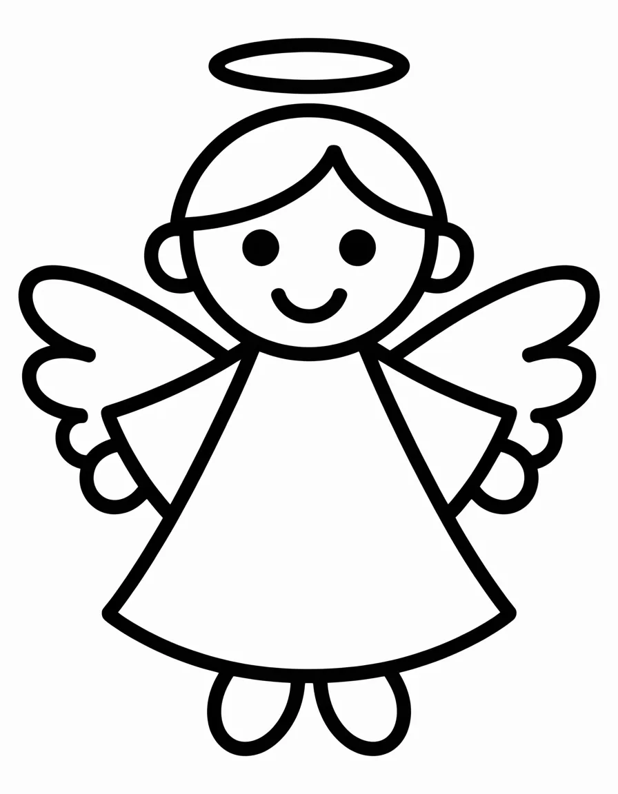 Simple-Angel-Outline-for-Toddlers