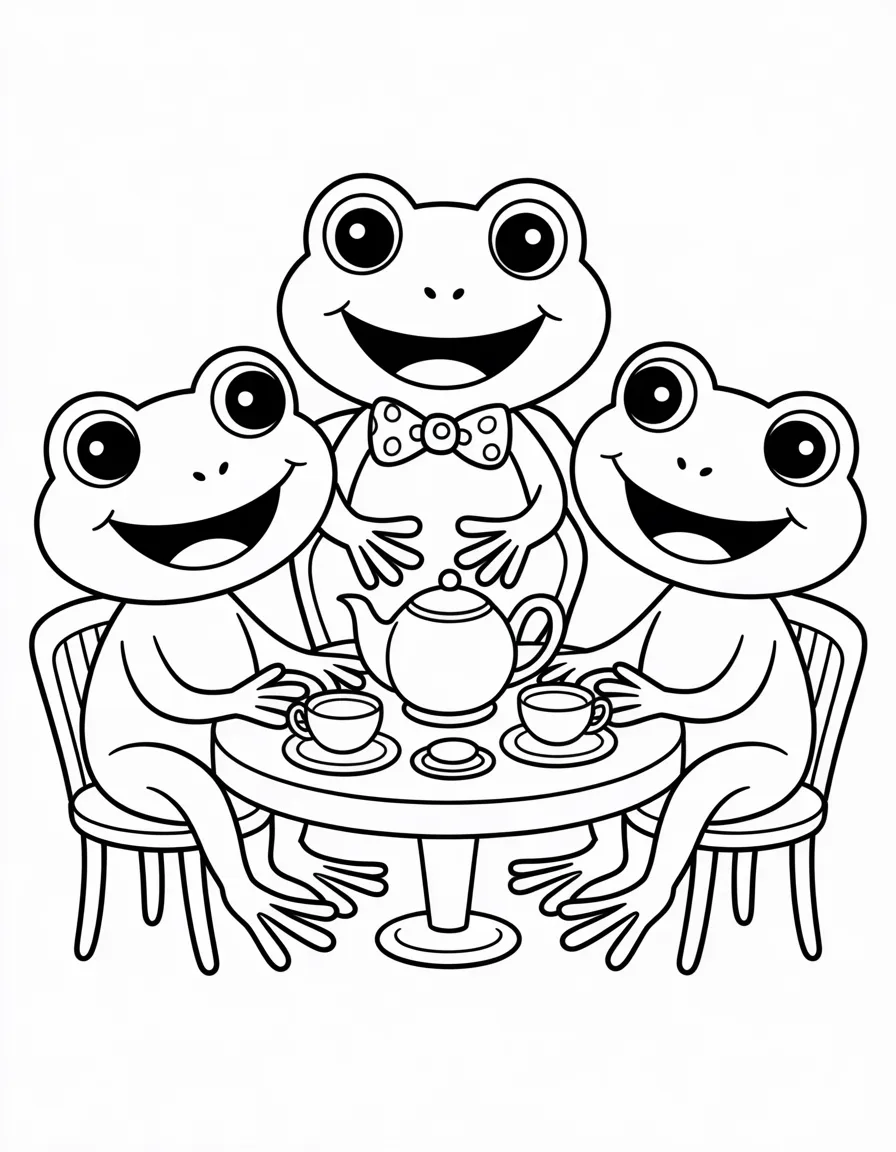 Three-Frog-Friends-and-Their-Tiny-Teacups