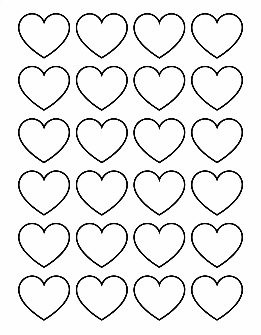 Twenty-Four-Mini-Hearts