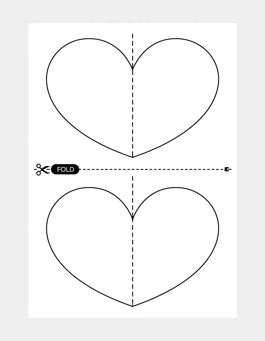 Two-Medium-Foldable-Heart-Cards-Page