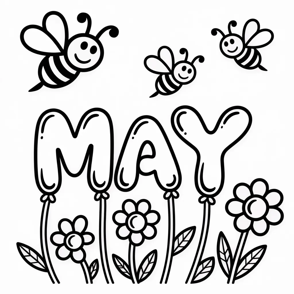 cute-bees-and-flowers