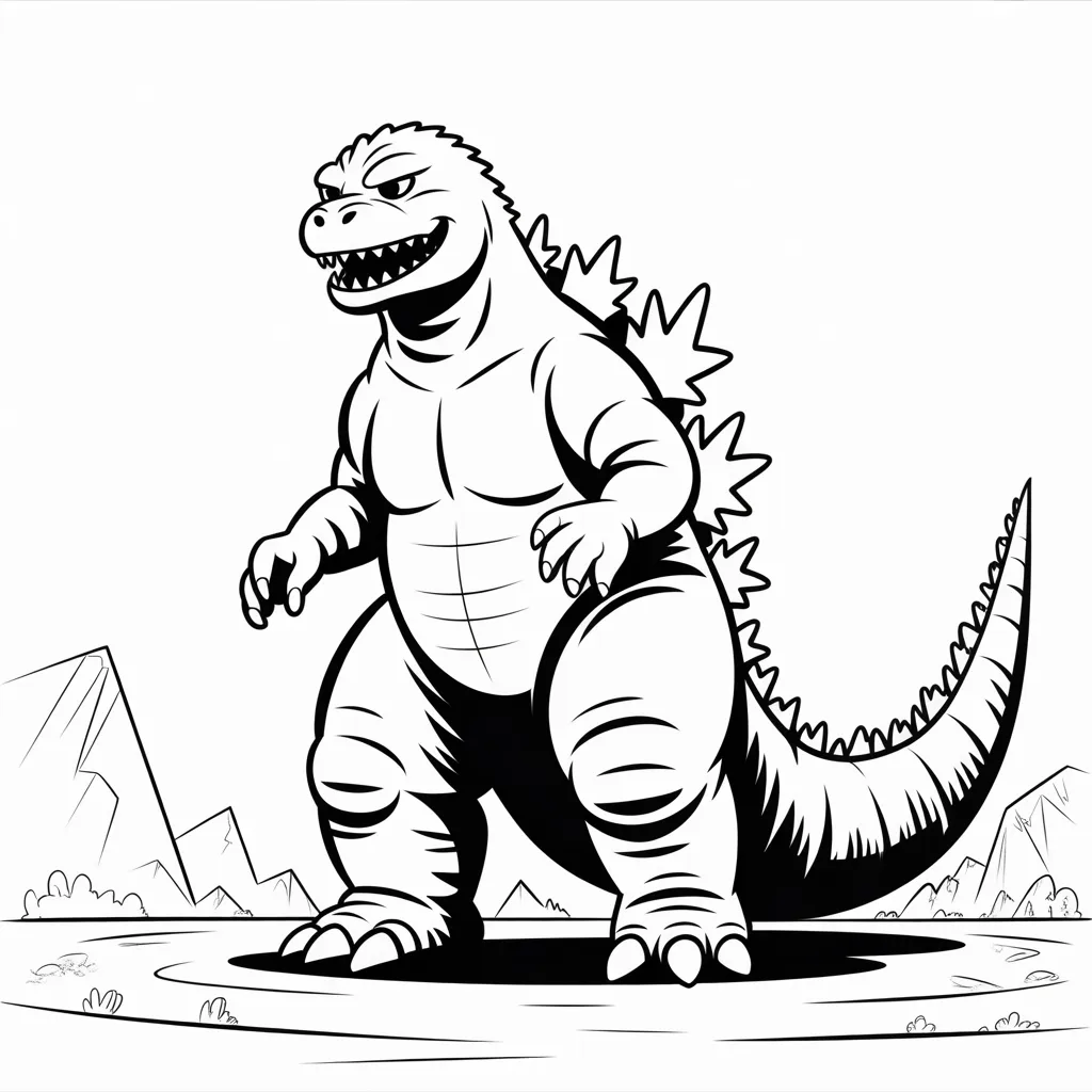 godzilla-standing-on-land