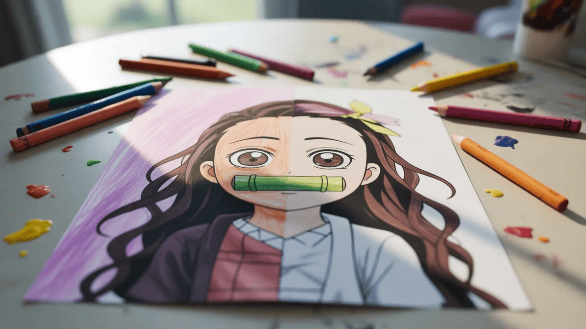 nezuko-coloring-pages