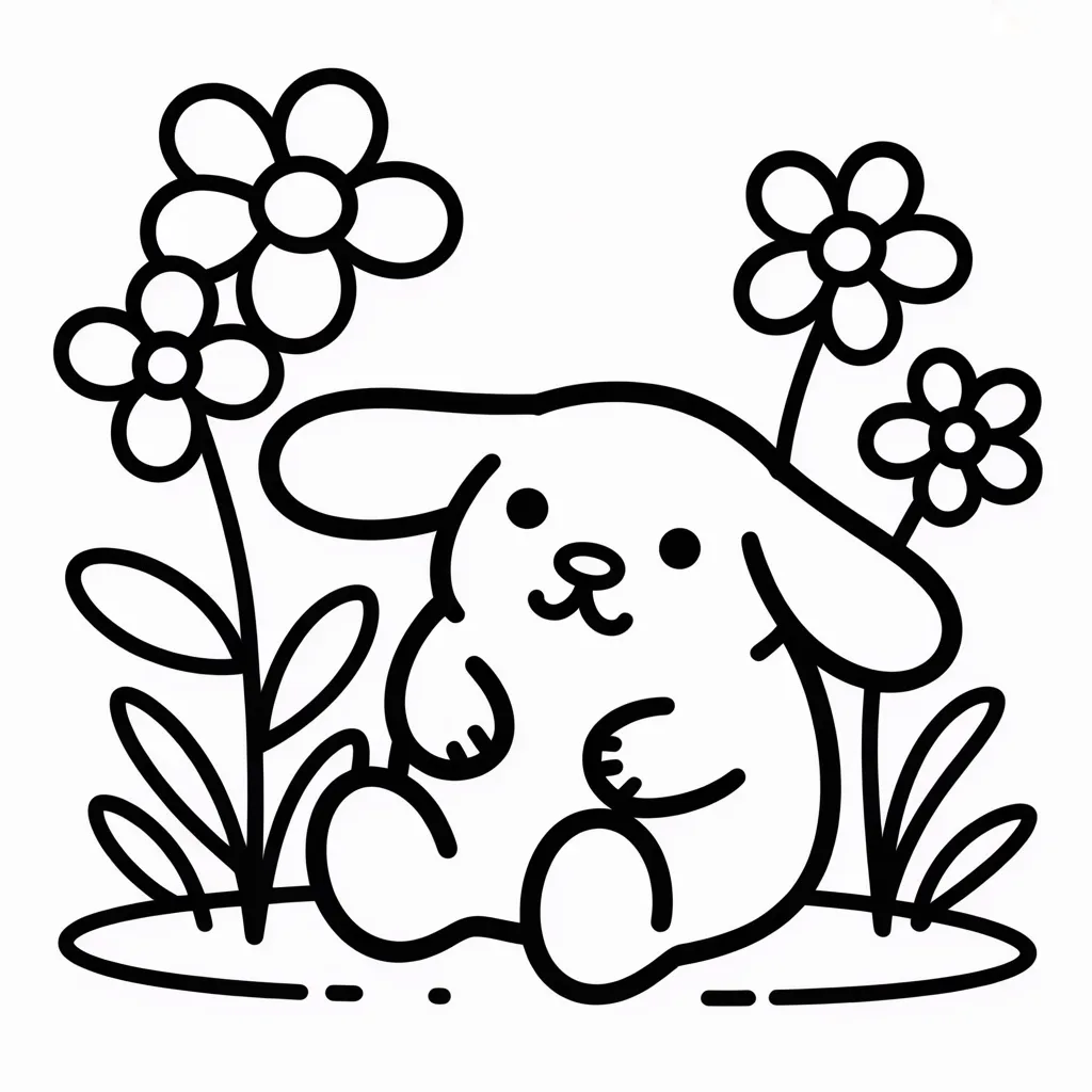 pompompurin-in-a-garden