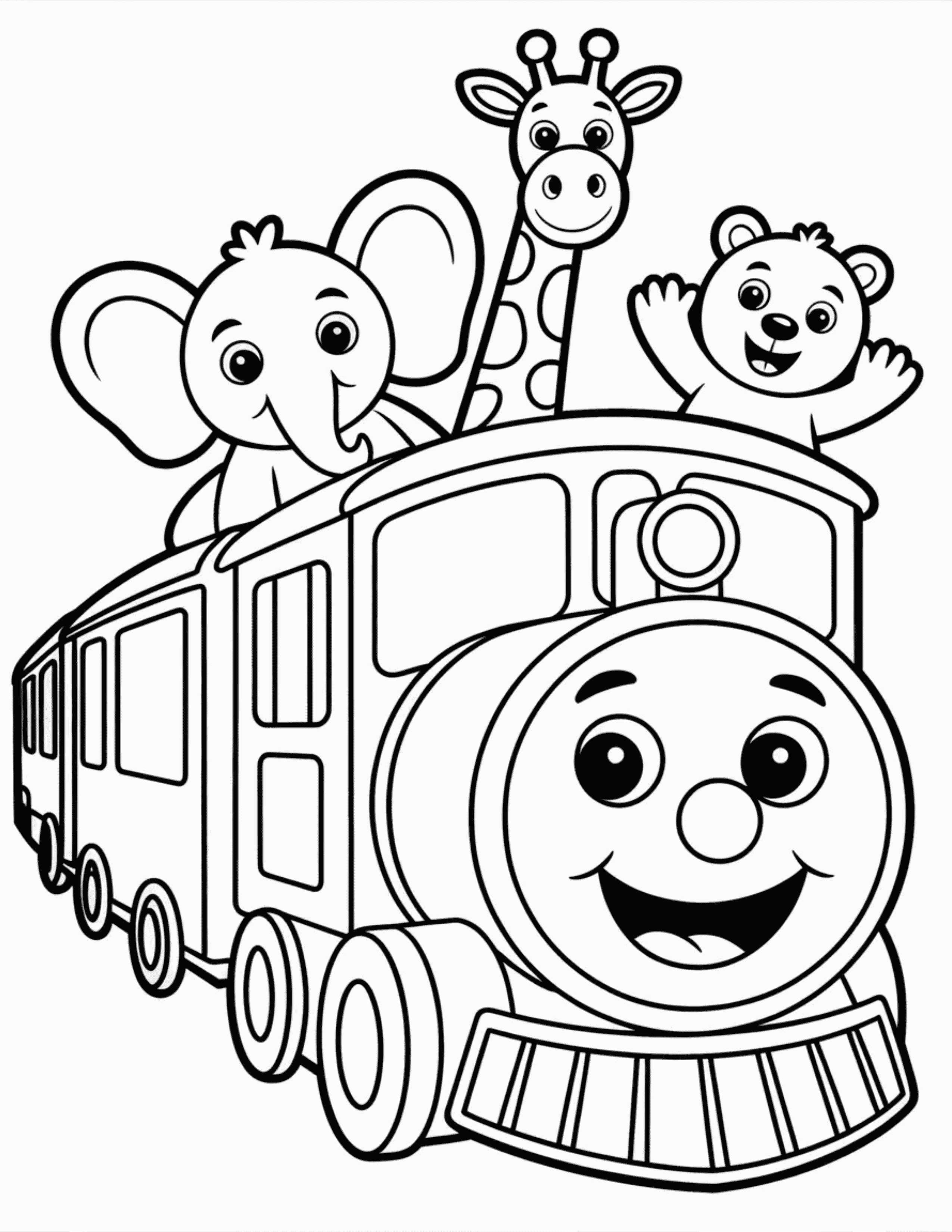 smiling-train-with-animal-passengers